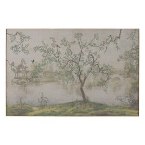 Cuadro de Impresión Árbol en DM de Madera de Abeto 120x3x80 cm con Gancho