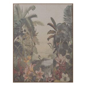 Cuadro de Impresión Paisaje en DM de Madera de Abeto 60x3x80 cm con Gancho