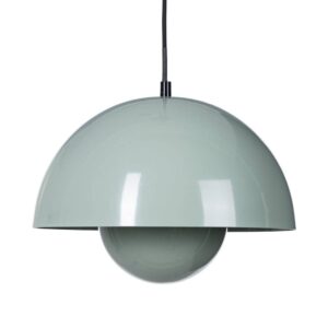 Lámpara de Techo Verde Claro de Metal 30x30x22 cm E27