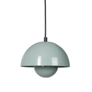 Lámpara de Techo Verde Claro de Metal E27 20x20x15 cm