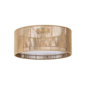 Plafón Natural de Cuerda de Papel 40x40x17 cm E27