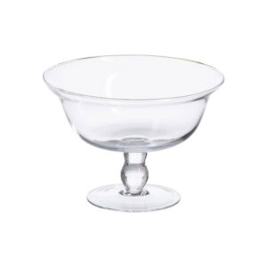 Copa Decorativa de Cristal Transparente 20x20x14 cm - Modelo Febrero 2025