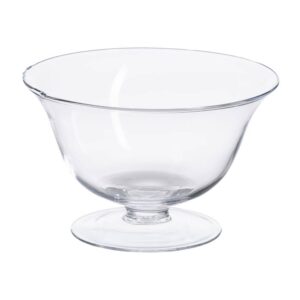 Copa Decorativa de Cristal Transparente 26x26x16 cm - Modelo Febrero 2025