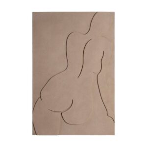 Cuadro Beige DM con Gancho - 80 x 4,5 x 120 cm