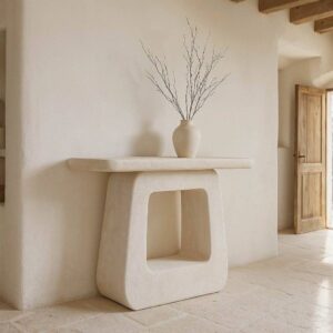 Consola Blanca de DM WILMA 120x38x80 cm - Sin Montaje