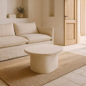 Mesa Centro Blanco DM Wilma 60x58x40 cm Sin Montaje