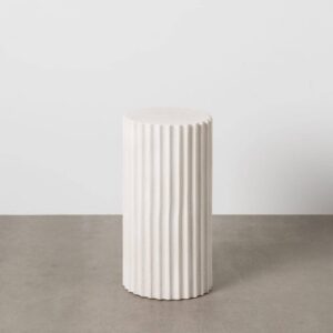 Peana Blanco DM Decoración 30x30x60 cm - Sin Montaje