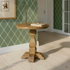 Mesa Auxiliar de Madera de Mango 65x65x66 cm - Estilo Moderno