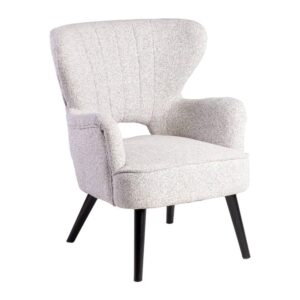 Sillón Jaspeado Crudo de Plywood y Poliester 70x74x90 cm