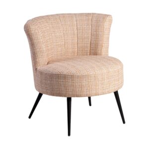 Sillón Jaspeado de Plywood y Tejido de Poliéster 69x66x71 cm