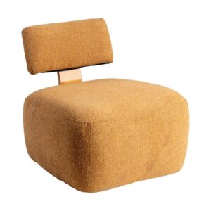 Sillón Jaspeado Mostaza de Plywood y Poliester 60x72x64,5 cm