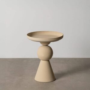 Mesita de Metal Blanco 41x41x52 cm - Diseño Moderno