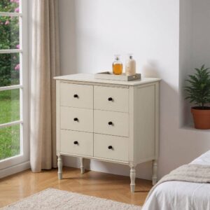 Cómoda Gris Claro DM 75x33x75 cm con Cajones de Madera de Pino