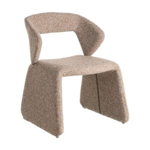 Silla Beige Tejido con Estructura de Metal 59x63x81 cm