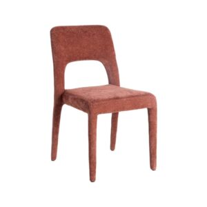 Silla Burdeos Tejido Apilable con Estructura de Metal - 47x61x84 cm