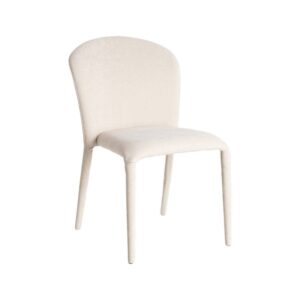 Silla Apilable Gris de Tejido con Estructura de Metal - 50x61x82 cm