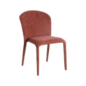 Silla Apilable Burdeos Tejido con Estructura de Metal 50x61x82 cm