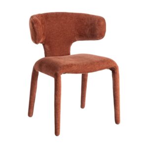 Silla Teja Tejido 100% Poliéster 58x55x76 cm con Relleno de Espuma