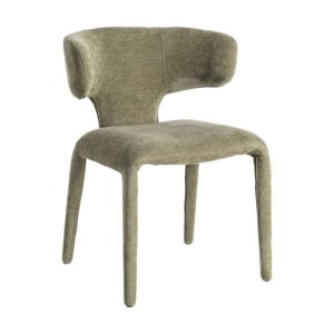 Silla Verde Tejido 100% Poliéster 58x55x76 cm con Relleno de Espuma