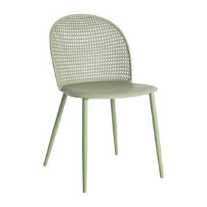 Silla Verde PP-Metal 51x46x80 cm con Protección UV y Normativa EN581