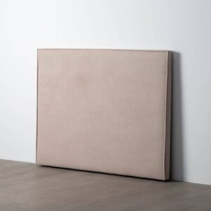 Cabecero Beige de Tejido para Dormitorio 160 x 122 cm - Estructura DM