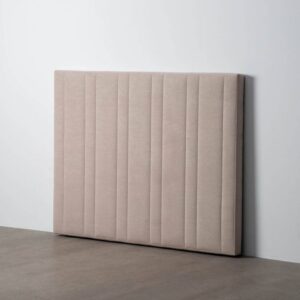 Cabecero Beige de Tejido para Dormitorio 160 x 122 cm - Estructura DM
