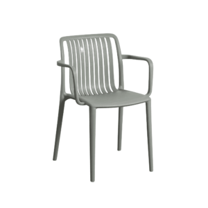 Silla Apilable Verde de Polipropileno Exterior 53x50x77,5 cm