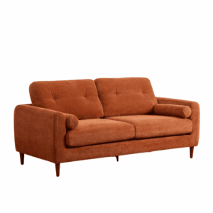 Sofá Terracota Tejido 195x87,5x89 cm Eucalipto PU Foam 300kg