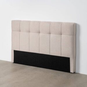 Cabecero Beige Tejido 95% Poliéster 5% Nylon 160x12x100 cm con Relleno de Espuma