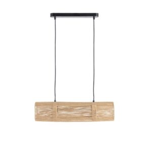 Lámpara de Techo Crema de Cuerda de Papel E27 60,5x13,5 cm