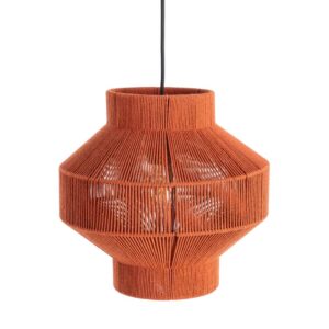 Lámpara de Techo Teja de Cuerda de Papel 30x30x28,5 cm E27