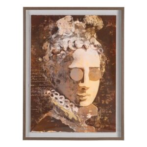 Cuadro de Impresión Rostro en Metacrilato y Lienzo 94x4,7x124,5 cm