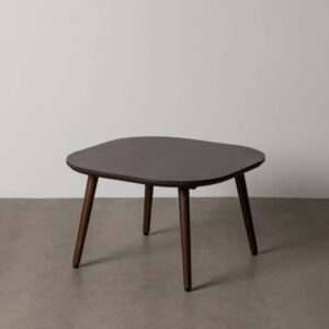 Mesita de Madera de Mango Marrón Oscuro 65x65x40 cm, Requiere Montaje