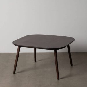 Mesita de Madera de Mango Marrón Oscuro 80x80x45 cm, Requiere Montaje