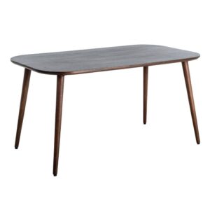 Mesa de Madera de Mango Marrón Oscuro 145x80x75 cm, Requiere Montaje