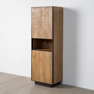 Mueble Auxiliar Natural de Madera de Mango 60x44x181 cm - Colección Ohio