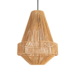Lámpara de Techo Natural de Cuerda de Papel 30x30x40 cm E27