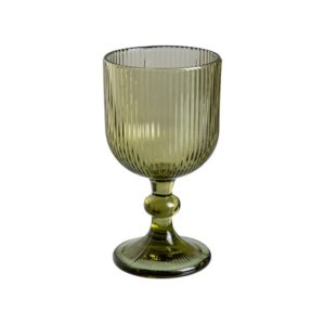 Copa Verde de Cristal Soda-Lime 9x9x16,5 cm - Apto Lavavajillas