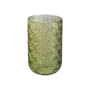 Vaso Verde de Cristal Soda-Lime 8x8x12,7 cm - Apto Lavavajillas