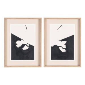 Cuadro Pintura Abstracto Acrílica Madera y Cristal 60x80 cm Pintado a Mano