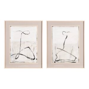 Cuadro Abstracto Pintura Acrílica Madera y Cristal 80x100 cm Pintado a Mano