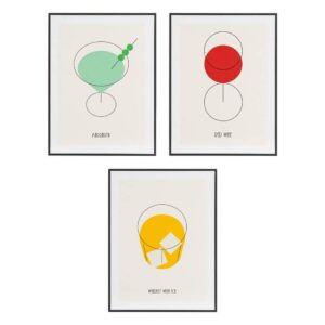 Cuadro Impreso en MDF Negro 31,5 x 3,5 x 41 cm