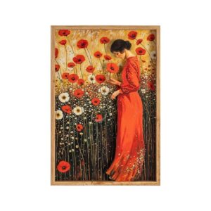 Cuadro Impreso sobre MDF y Cristal con Marco de Haya 43x3,5x63 cm