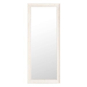 Espejo Blanco de Madera 70x4,3x171 cm con Anclajes Doblados