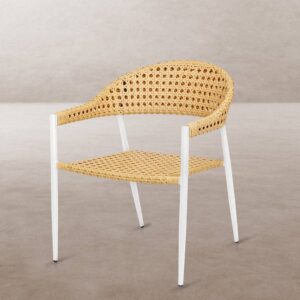 Butaca de Diseño Niva | Aluminio Color Blanco - Estilo Lounge