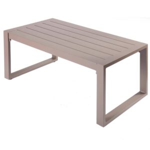 Mesa Baja de Exterior IO | Aluminio Color Limo - 92x51 cm