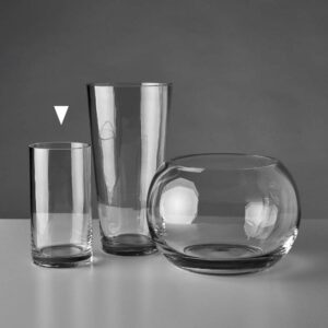 Jarrón Cilíndrico de Vidrio 560 ml - 8x8x15 cm