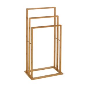 Toallero de Bambú 3 Brazos 40x24x82 cm con Estructura de 38x22 mm