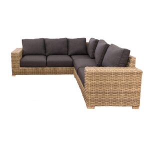 Conjunto Rinconera Saba | Ratán Natural para Terraza - 246x246 cm
