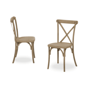 Pack de 2 Sillas Lawson de Polipropileno 89 cm en Color Natural - Diseño Moderno y Cómodo para Comedor y Oficina